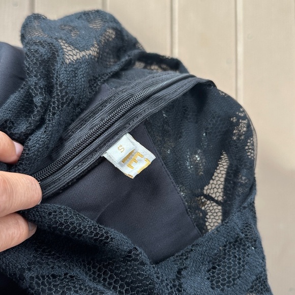 Metiso small Elegant Black Floral Dress - Picture 7 of 8